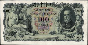 Czechoslovakia. 1931 100 Korun Prefix Jb Specimen