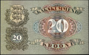 Estonia. 1932 20 Krooni