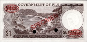 Fiji. 1 Dollar specimen