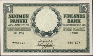 Finland. 1918 5 Mark