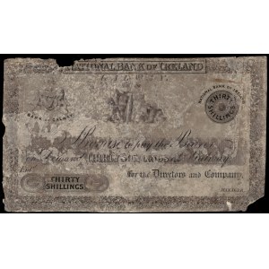 Ireland. 1836 National Bank 30 Shillings Galway Branch Specimen