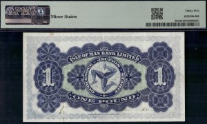 Isle of Man. 1949 1 Pound Prefix R/3