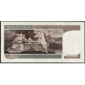 Italy. 1975 20000 Lire Tiziano 1 of 3 Consecutive