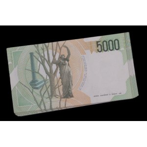 Italy. 1985 5000 Lire 100 Pieces