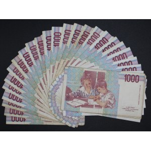 Italy. 1990 1000 Lire Replacement XF A 25 Pieces