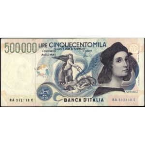 Italy. 1997 500000 Lire Raffaello