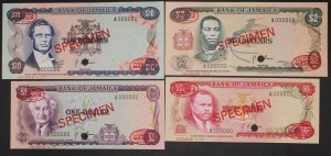 Jamaica. 4 Pieces Specimen Set TDLR