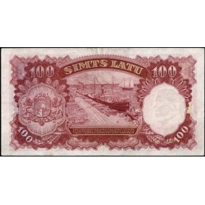 Latvia. 1939 100 Latu