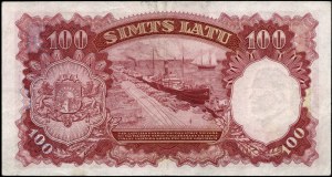 Latvia. 1939 100 Latu