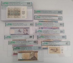 Lithuania. Collection of banknotes 42pcs all PMG