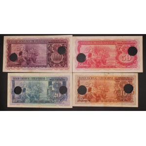 Portuguese India. 1945 10-20-50-100 Rupias