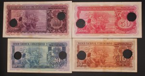 Portuguese India. 1945 10-20-50-100 Rupias