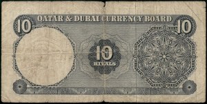 Qatar Dubai. 1960 10 Riyals