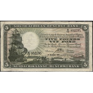 South Africa. 1937 5 Pounds