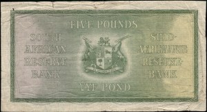 South Africa. 1937 5 Pounds
