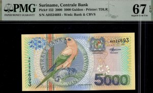 Suriname. 2000 5000 Gulden