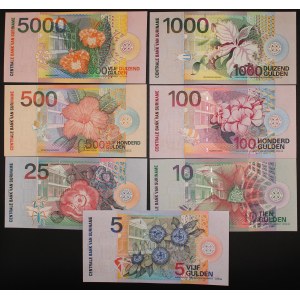 Suriname. 2000 5 10 25 100 500 1000 5000 Gulden