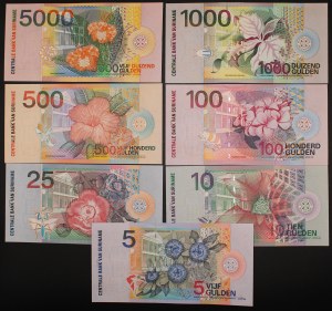 Suriname. 2000 5 10 25 100 500 1000 5000 Gulden