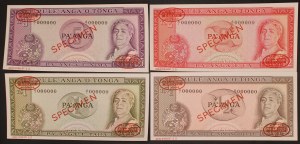 Tonga. 4pcs set specimen