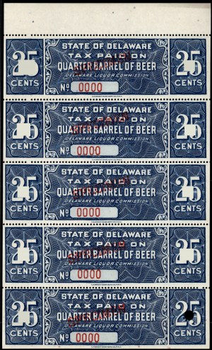 United States of America. 25 Cents State of Delaware