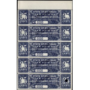 United States of America. 25 Cents State of Delaware