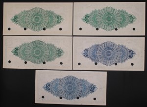 United States of America. 5 different 1 Dollar bill The County of Monmouth