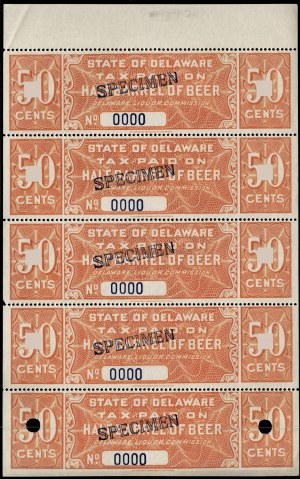 United States of America. 50 cents State of Delaware