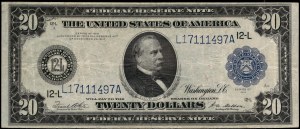 United States of America. 1914 20 Dollars
