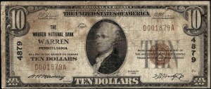 Spojené státy americké. 1929 10 dolarů