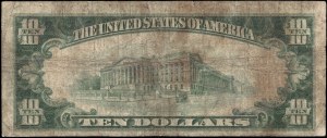Spojené státy americké. 1929 10 dolarů