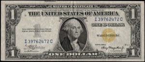 United States of America. 1935 A 1 Dollar Prefix IC North Africa & Sicily Occupation