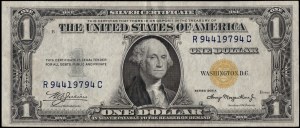 United States of America. 1935 A 1 Dollar Prefix RC North Africa & Sicily Occupation