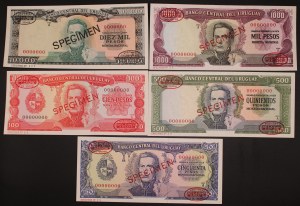 Uruguay. 5pcs set specimen