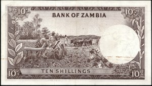 Zambie. 1964 10 šilinků vzácně