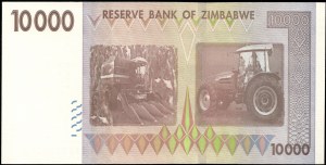 Zimbabwe. 2008 10000 Dollars