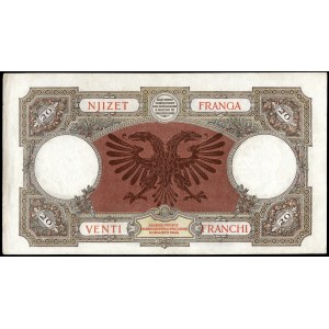 Albania. 1939 20 Franga Italian Occupation