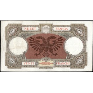 Albania. 1939 20 Franga Italian Occupation
