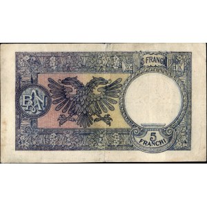 Albania. 1939 5 Franga Italian Occupation