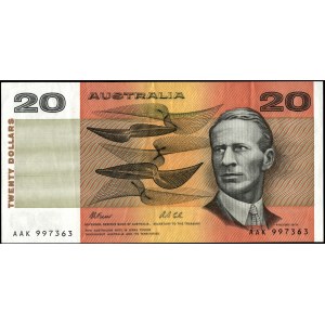 Australia. 1993 20 Dollars Prefix AAK