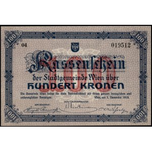 Austria. 1918 Vienna 100 Kronen