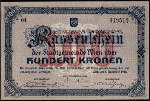 Austria. 1918 Vienna 100 Kronen