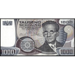 Austria. 1983 1000 Schilling Prefix UP