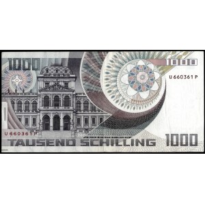 Austria. 1983 1000 Schilling Prefix UP