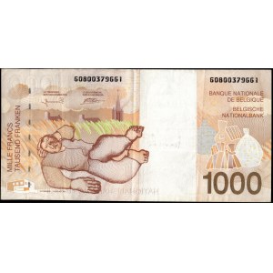 Belgium. 1997 1000 Francs Prefix G
