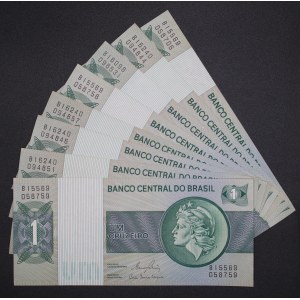 Brazil. 1980 1 Cruzeiro 8 Pieces