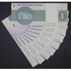 Brazil. 1980 1 Cruzeiro 8 Pieces