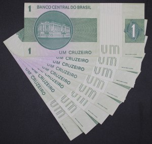 Brazil. 1980 1 Cruzeiro 8 Pieces