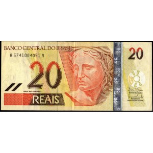 Brazil. 2002 20 Reais Prefix AA