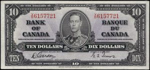 Canada. 1937 10 Dollars