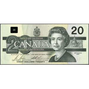 Canada. 1991 20 Dollars Prefix AST